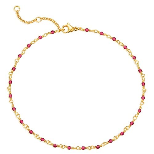 MEVECCO Gold Plated Dainty Anklet for Women Boho Beach Jewelry