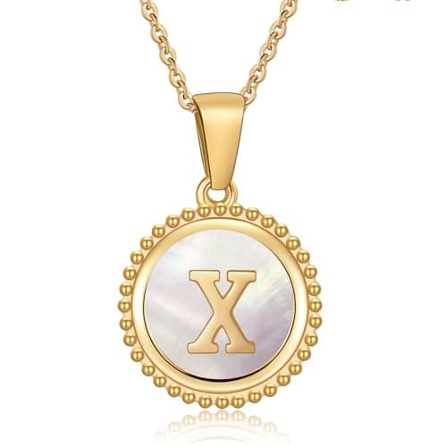 Cosie Lily Women's 14K Gold Plated Initial Alphabet Necklace