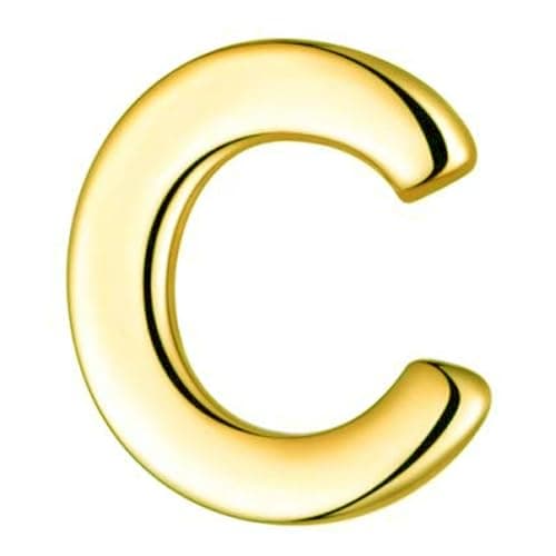 Staligue Gold Initial Bracelet 18K Gold Plated Stainless Steel Coin Disc Engagement