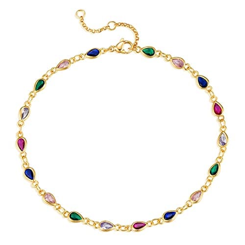 MEVECCO Gold Plated Dainty Anklet for Women Boho Beach Jewelry