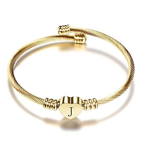 Personalized Initial Cuff Bracelets for Women