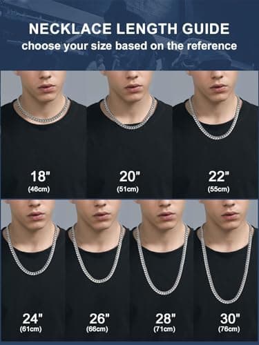 ChainsPro Men's Chunky Miami Cuban Chain Necklace, Gold Plated, 18-30 Inch Length