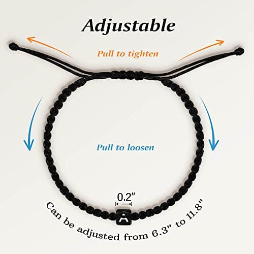 Nymerianoble Initial Bracelets for Women, Men & Teen Girls