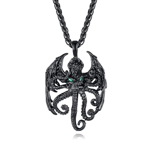 YAMI Angel Wings Dragon Pendant 316 Stainless Steel Necklace