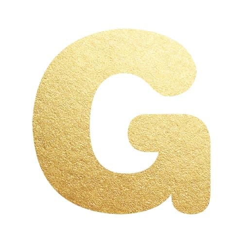 UHIBROS Gold Balloon Initial Necklace, Personalized 18K Gold Plated Alphabet Pendant