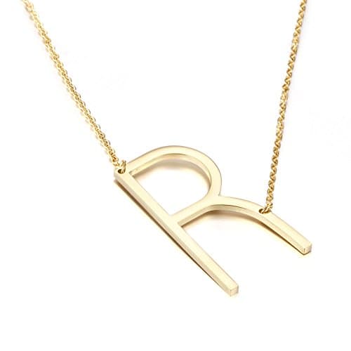 Big Letter Stainless Steel Initial Pendant Jewelry for Women Best Friends Gifts