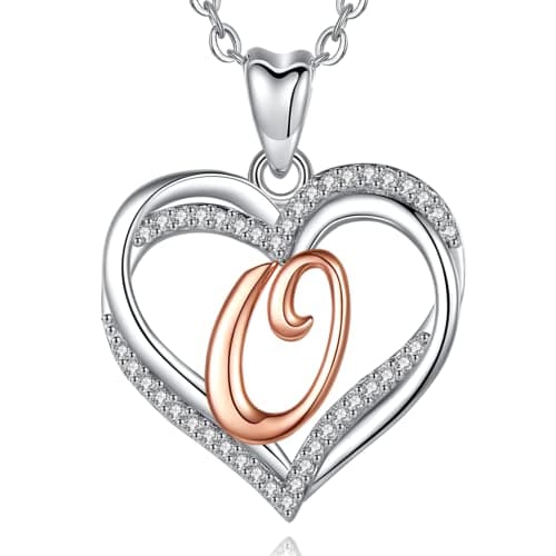 Unique Initial Necklaces for Women & Girls - Personalized Heart Letter Jewelry