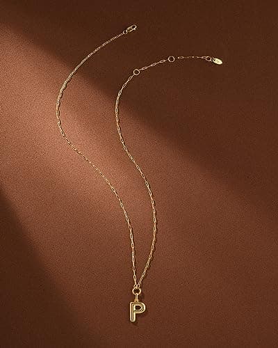 Layered Initial Necklace for Women