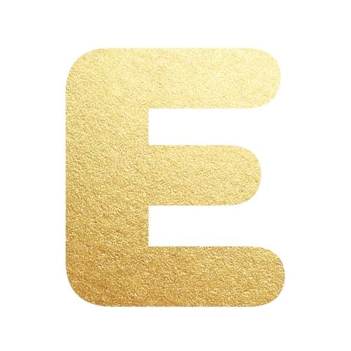 UHIBROS Gold Balloon Initial Necklace, Personalized 18K Gold Plated Alphabet Pendant