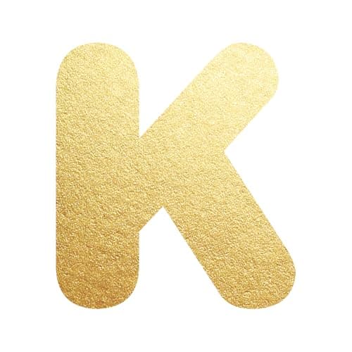 UHIBROS Gold Balloon Initial Necklace, Personalized 18K Gold Plated Alphabet Pendant