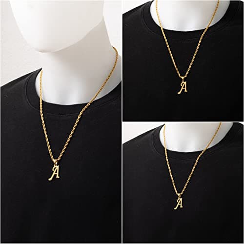 Kalapure Initial Charms Gold Pendant 14k Gold Letter Charms for Men & Women