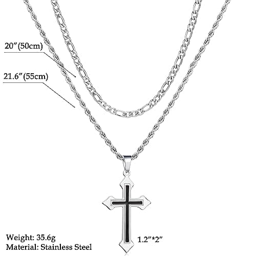 Men's Stainless Steel Cross Necklace