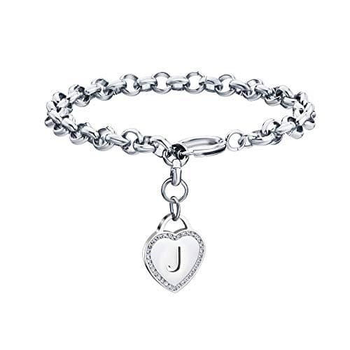 CaleesLLC Personalized Letter Charm Anklet for Women