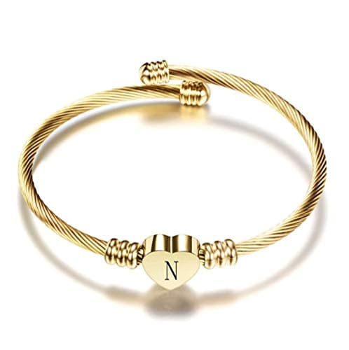 Personalized Initial Cuff Bracelets for Women