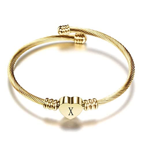 Personalized Initial Cuff Bracelets for Women