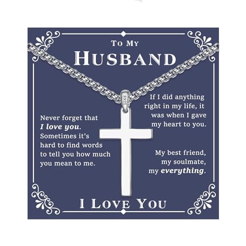 S925 Sterling Silver Cross Necklace for Men & Women