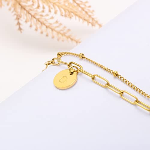 JoycuFF Gold Initial Bracelets for Womenråзнакомый_player_