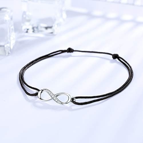 ZENI Infinity Soft Rope Anklet for Women Adjustable Love Bracelet Gifts
