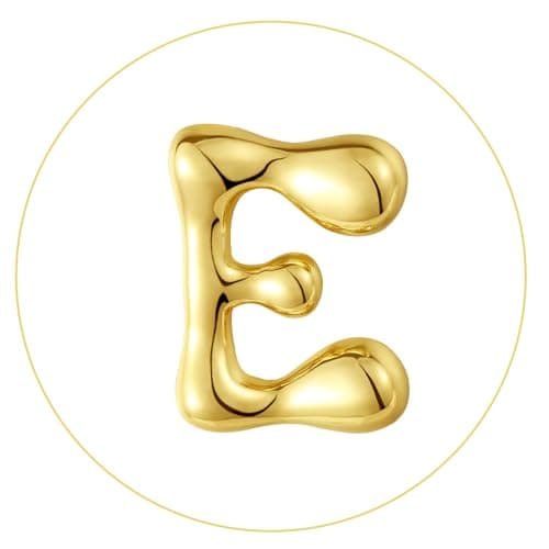 KissYan 14K Gold Plated Beaded Initial Bracelets A-Z Dainty Jewelry
