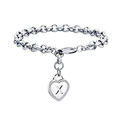 CaleesLLC Personalized Letter Charm Anklet for Women