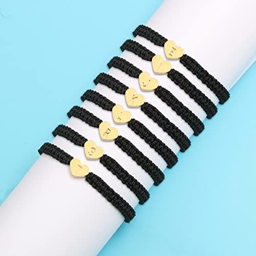 Customized Initial Bracelets for Women, Teens, Couples, Families