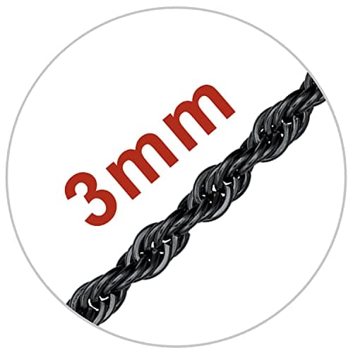 Men's 18K Gold Plated Figaro Chain Necklace 3mm-9mm, 16"-30"