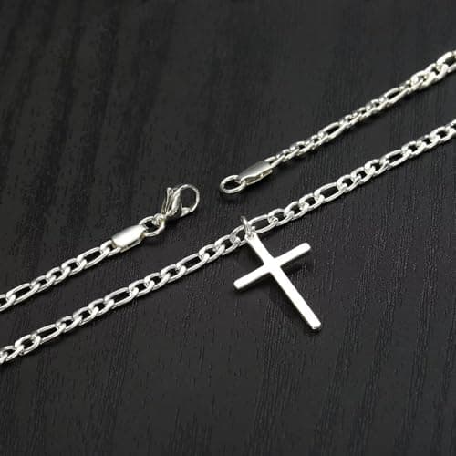 Premium Sterling Silver Cross Necklace for Men and Women