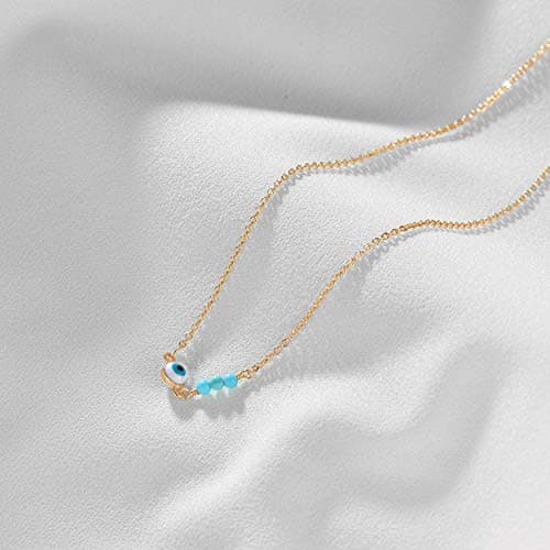 LOYATA 14K Gold Plated Dainty Ankle Bracelet with White CZ Cross Tassel Boho Jewelry for Women