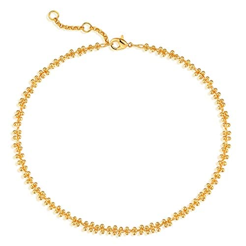 MEVECCO Gold Plated Dainty Anklet for Women Boho Beach Jewelry