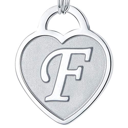 Stainless Steel Engraved Heart Initial Bracelet - Birthday Christmas Gift for Women & Teen Girls