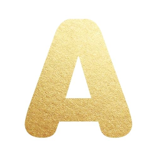 UHIBROS Gold Balloon Initial Necklace, Personalized 18K Gold Plated Alphabet Pendant