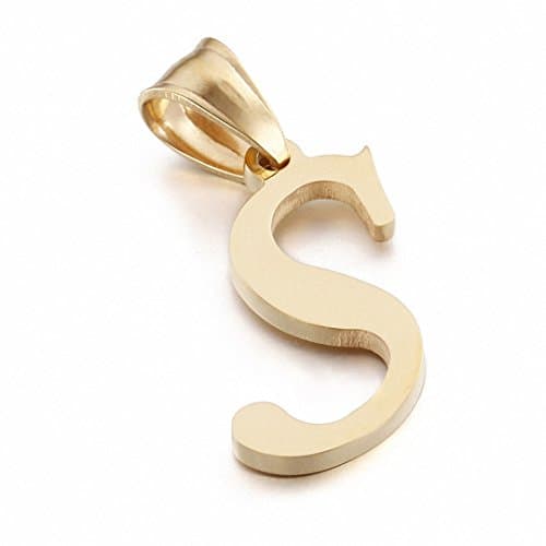 Kalapure Initial Charms Gold Pendant 14k Gold Letter Charms for Men & Women
