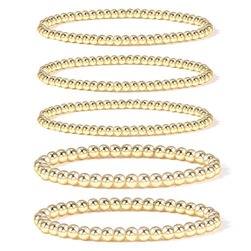 Badu Gold Plated Bead Bracelet for Women