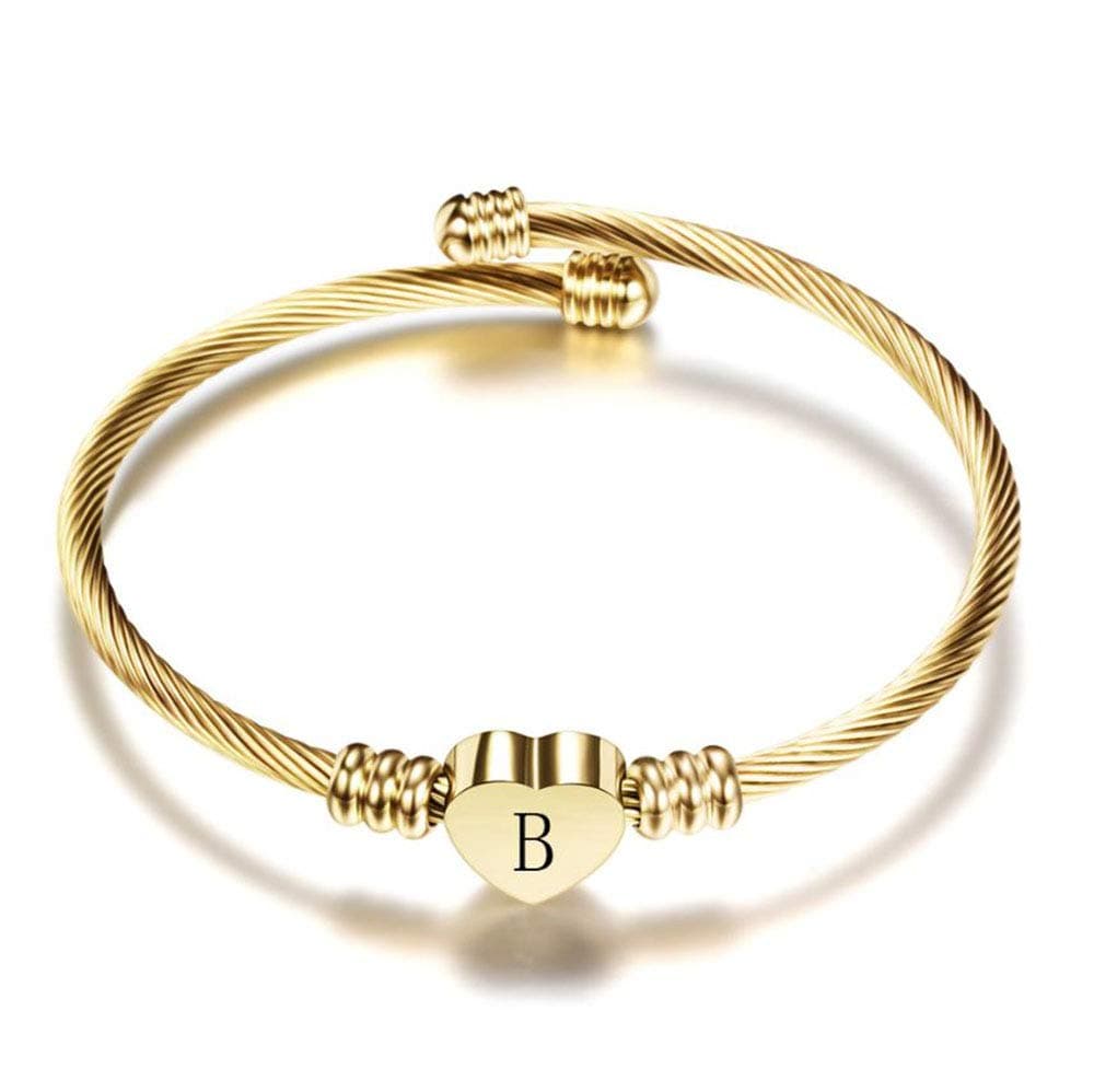 Personalized Initial Cuff Bracelets for Women
