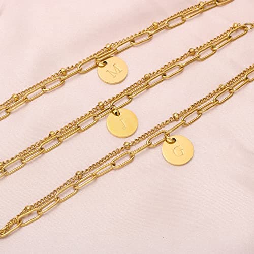 JoycuFF Gold Initial Bracelets for Womenråзнакомый_player_