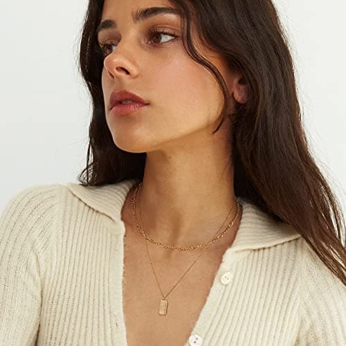 TONTMY STUDIOS Gold Initial Necklace & Choker Set