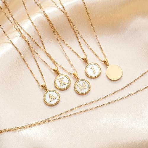 Cosie Lily Women's 14K Gold Plated Initial Alphabet Necklace