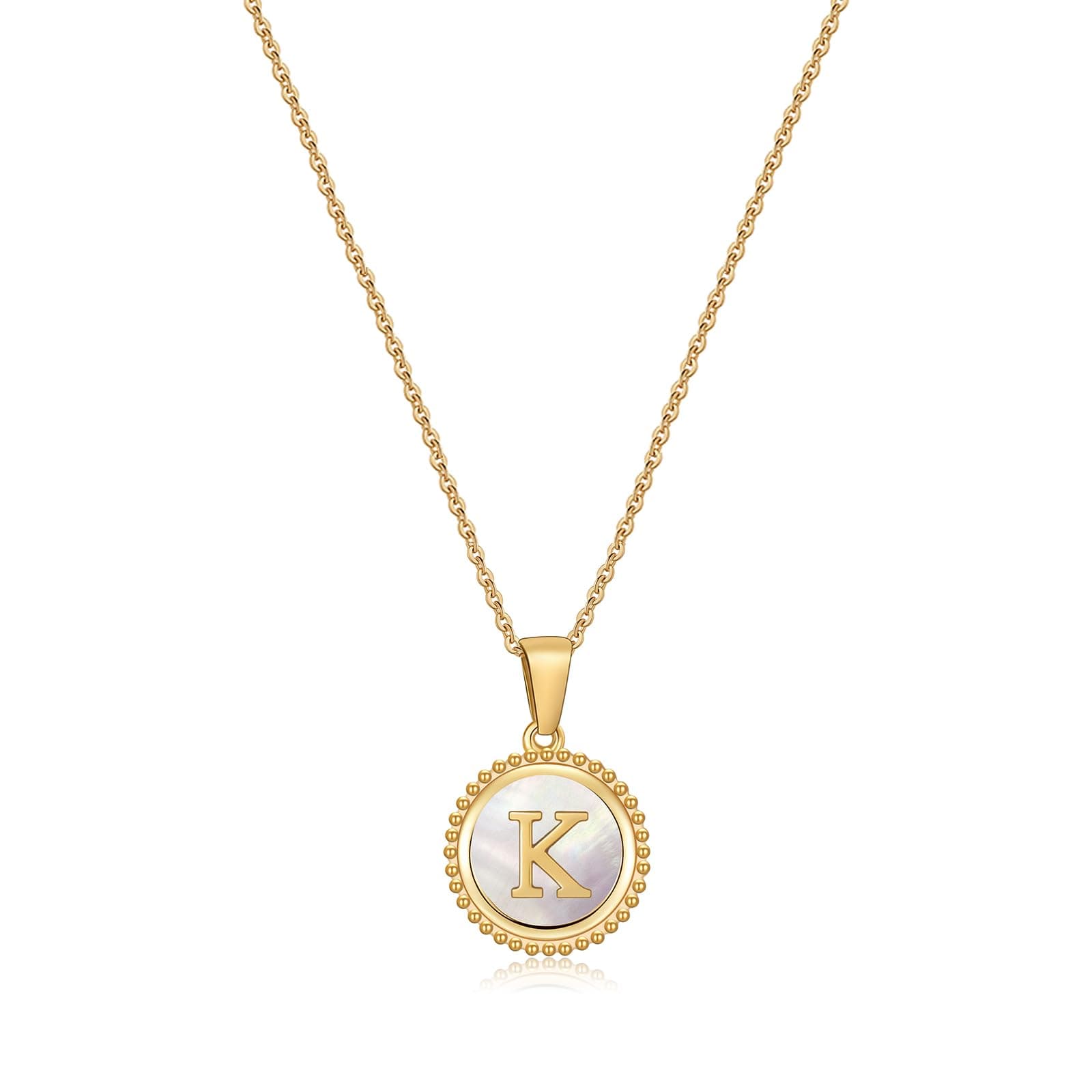 Cosie Lily Women's 14K Gold Plated Initial Alphabet Necklace
