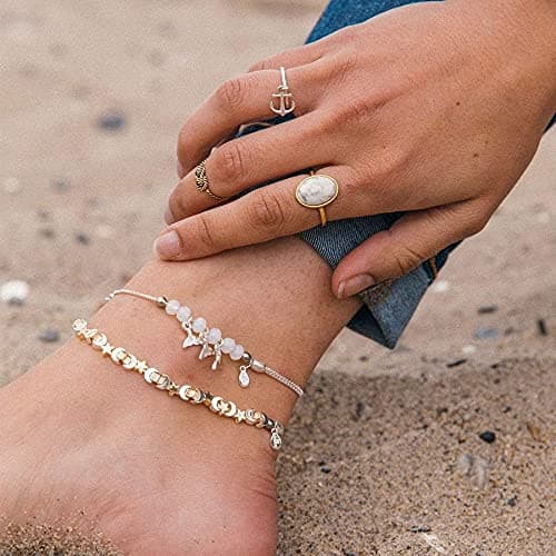 Alex and Ani Adjustable Anklet, Summer Charm, 11.5 in