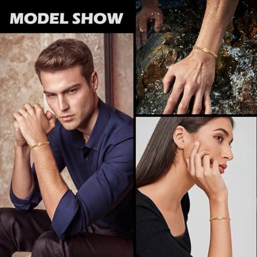 Personalized A-Z Initial Stainless Steel Bracelets for Men and Women