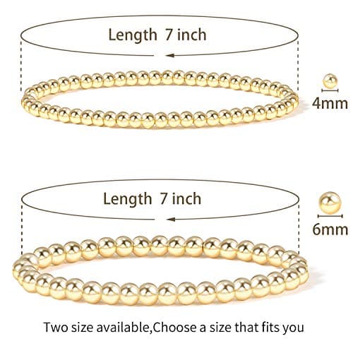 Badu Gold Plated Bead Bracelet for Women