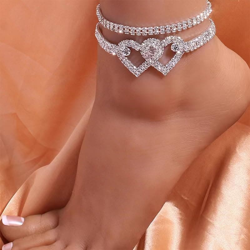 Sora Tuki Women's Waterproof Silver & Gold Anklets & Bracelets Stainless Steel Chain Jewelry
