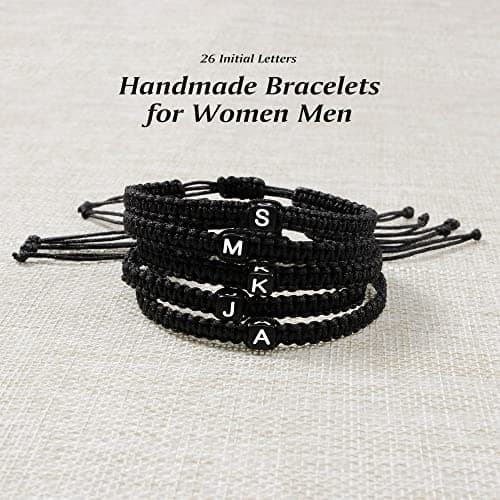 Nymerianoble Initial Bracelets for Women, Men & Teen Girls