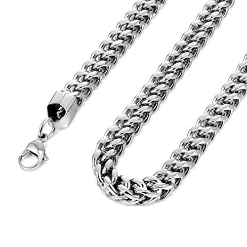 Stunning Thick 8 mm Silver Stainless Steel Men's Necklace Chain