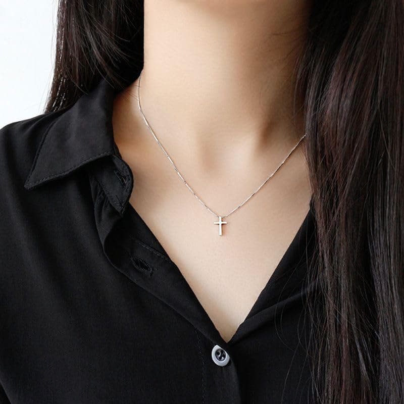 Nishchay Cross Pendant Necklace | Stainless Steel | Durable, Minimalist Jewelry for All