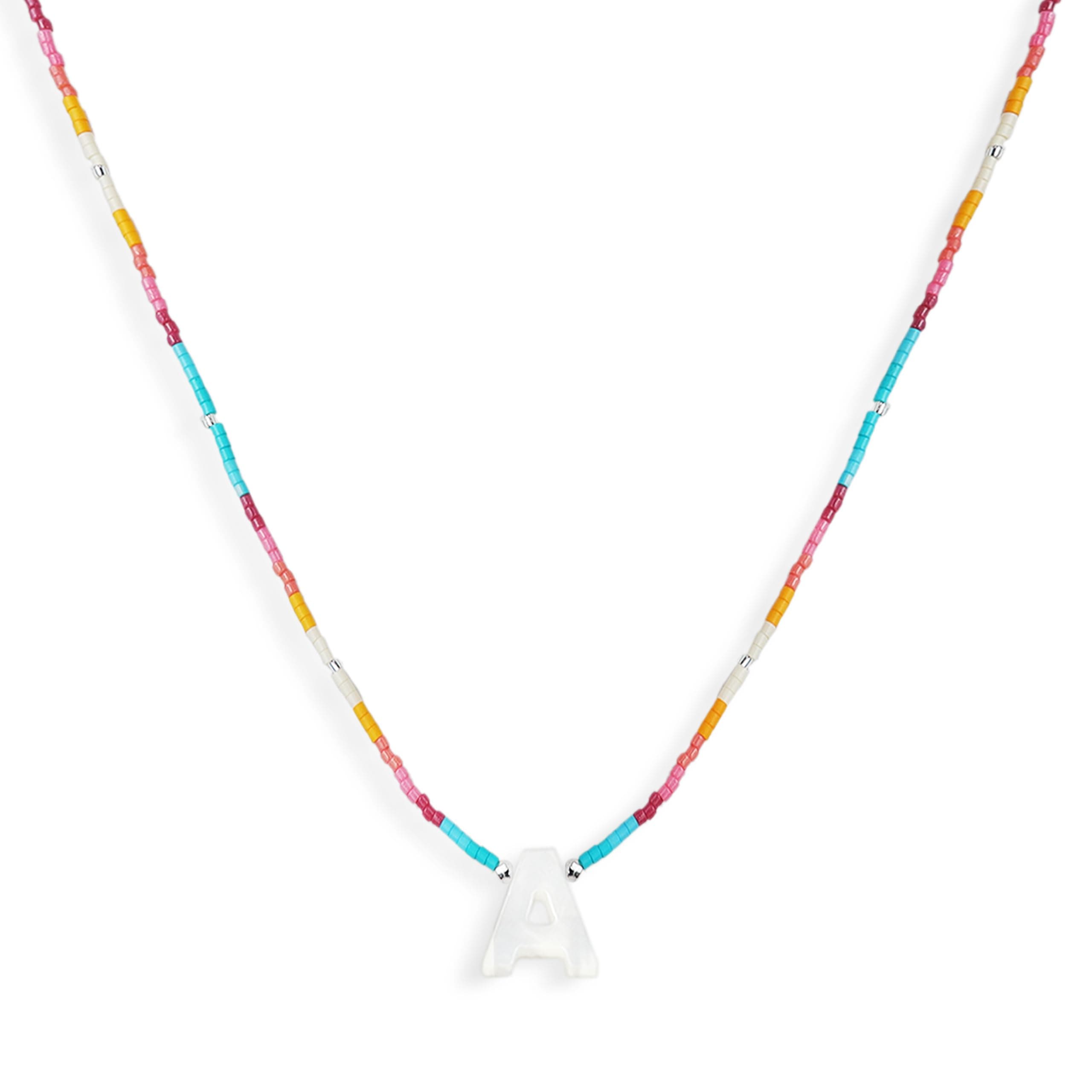 Agriajun Boho Personalized Heart Star Choker Necklaces for Women Seed Beads Jewelry Gift
