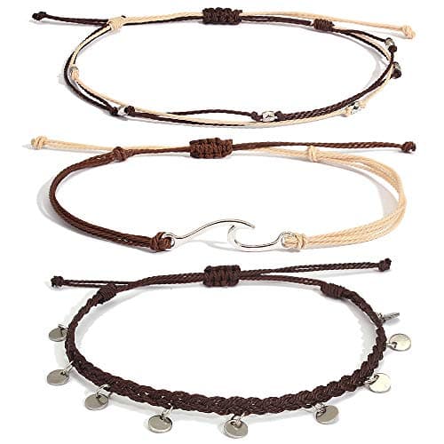 Lynnaneo WaterProof Stainless Steel Coin Anklet Boho Jewelry for Women