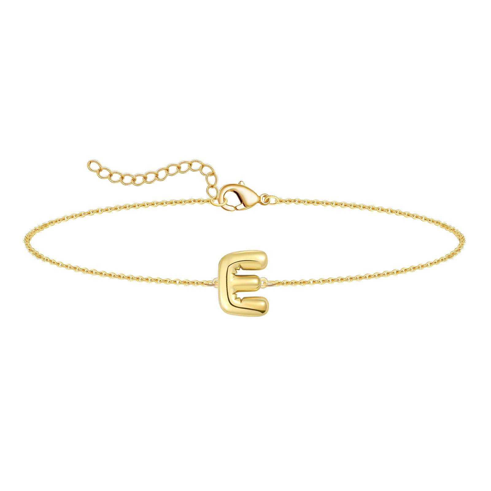 Gold Plated Balloon Letter Necklace A-Z for Women