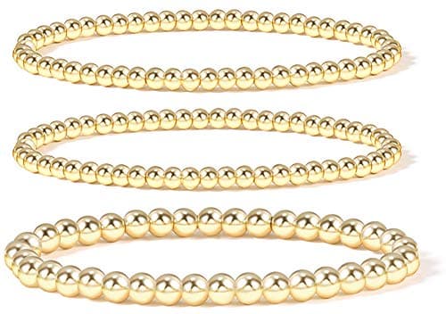 Badu Gold Plated Bead Bracelet for Women