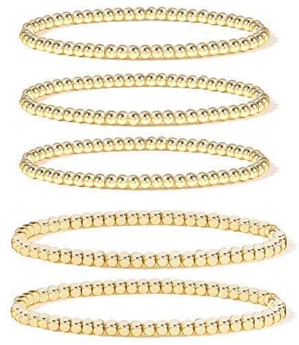 Badu Gold Plated Bead Bracelet for Women